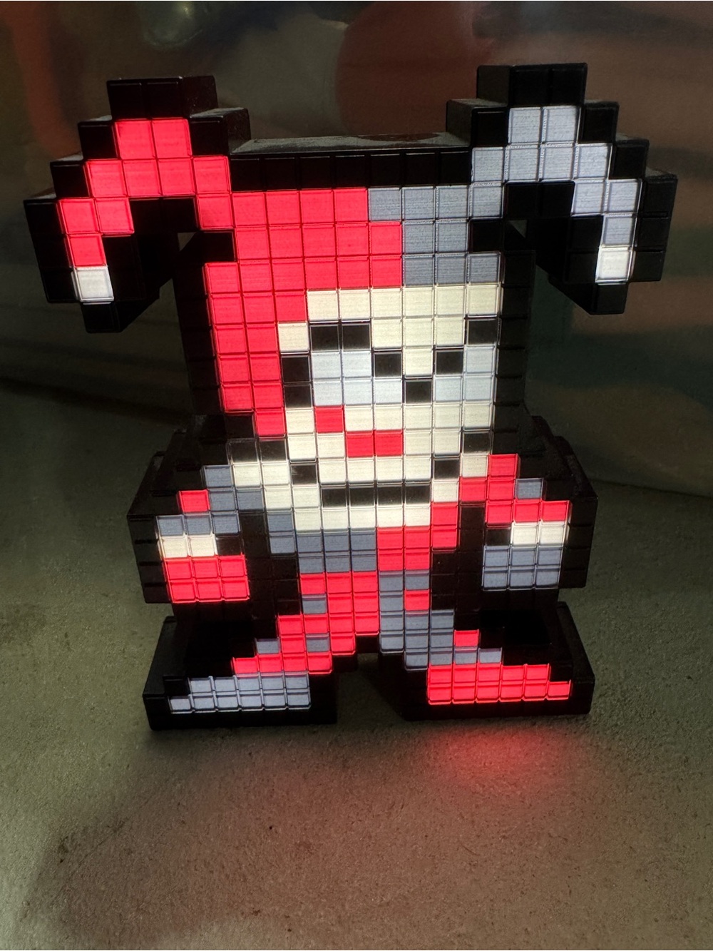 Harley Quinn 8bit pixel light up standee
